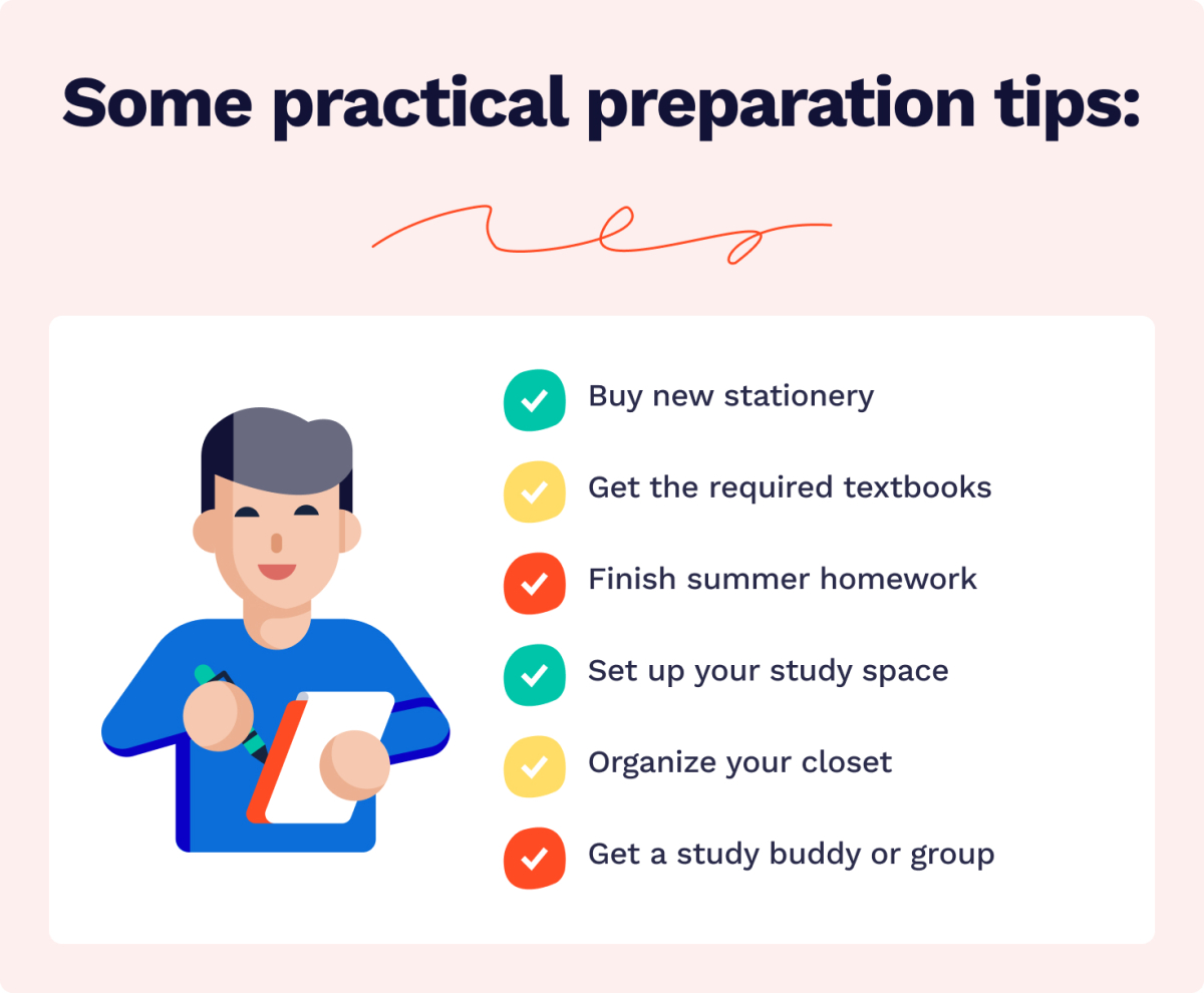 Practical tips to prepare for getting back to school.