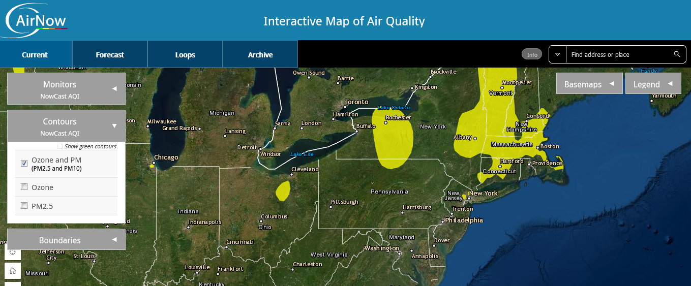 Interactive Map of Air Quality