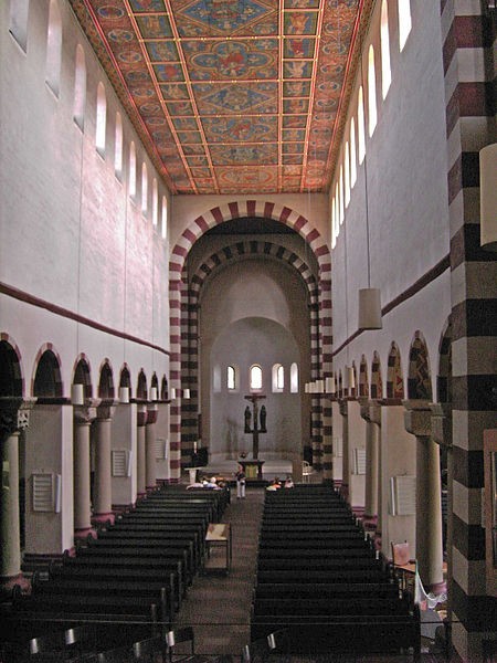 St. Michael’s at Hildesheim, interior facing east (“Ottonian Painting in the Early European Middle Ages”).