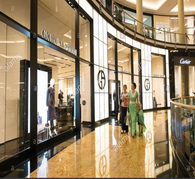 Luxury stores in Dubai