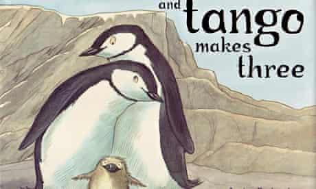 The book cover illustrates the two male partners and their chick, Tango 