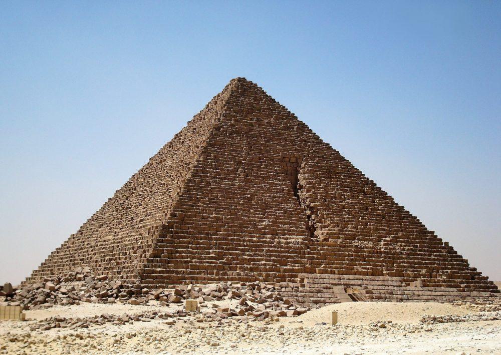 Pyramid of Menkaure, in Giza, Egypt