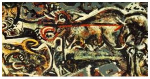 Painting of the She Wolf by Jackson Pollock