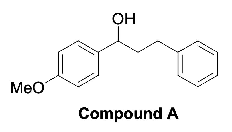 Structural formula of compound A to be obtained from Anisole.