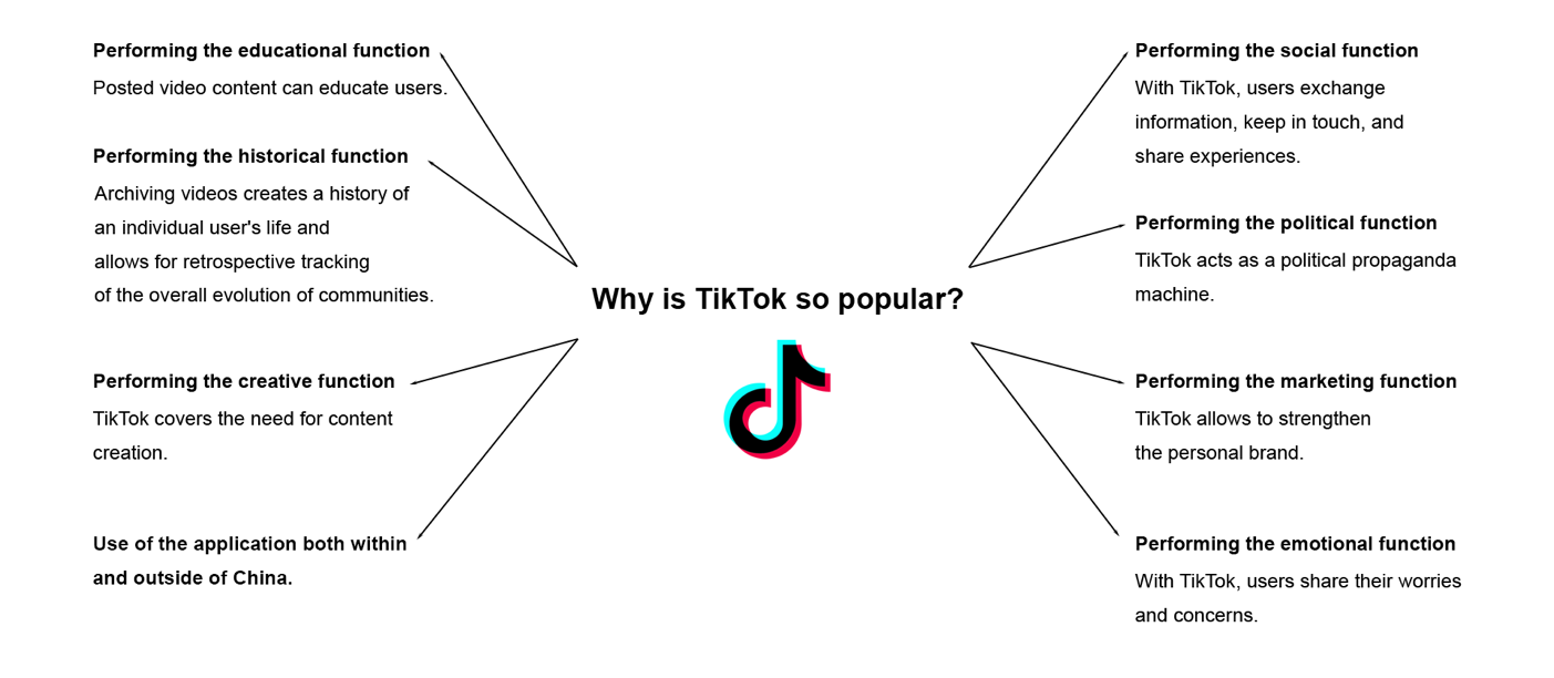 Conceptual Model of the Popularity of the Social Network TikTok