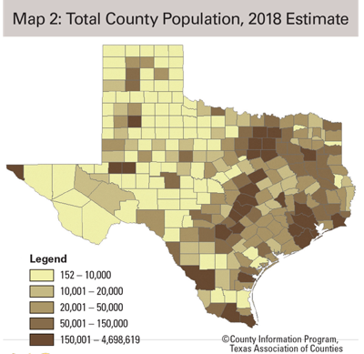 Total country population for 2018.