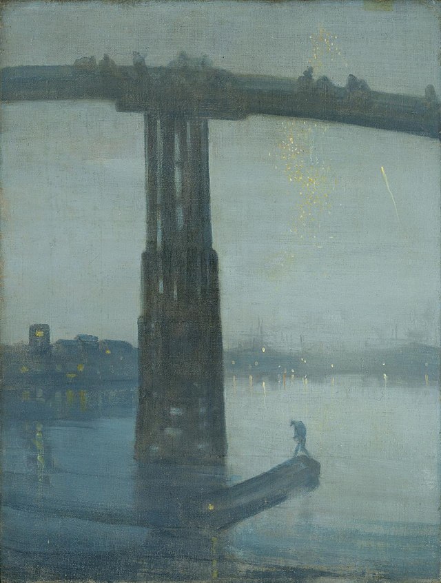 Blue and Gold - Old Battersea Bridge 