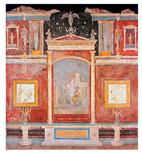 Fresco in the Third style from Casa Della Farnesina in Trastevere