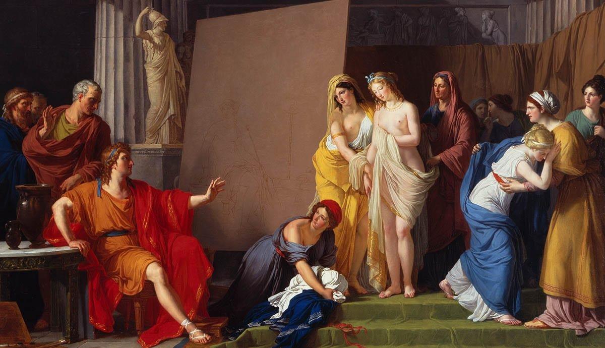 Zeuxis Choosing his Models for the Image of Helen from among the Girls of Croton