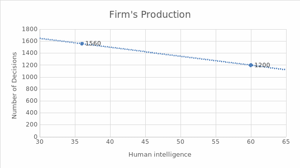 Firms production