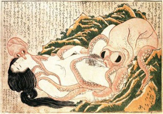 Katsushika Hokusai. The Dream of the Fisherman's Wife