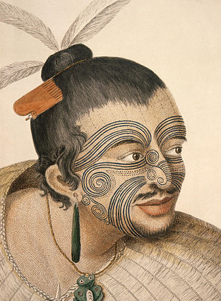 A Maori tattoo illustration. 