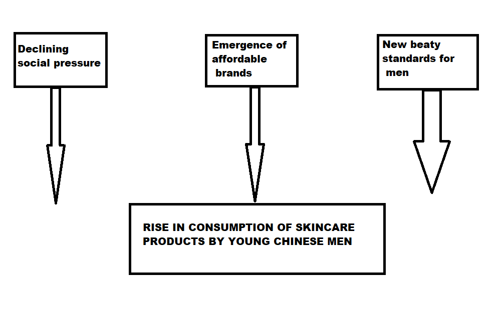 Rise in consuption of skincare products by young chinese men