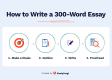 how long is a 200 300 word essay