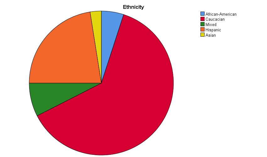 Distribution of respondents according to ethnicity
