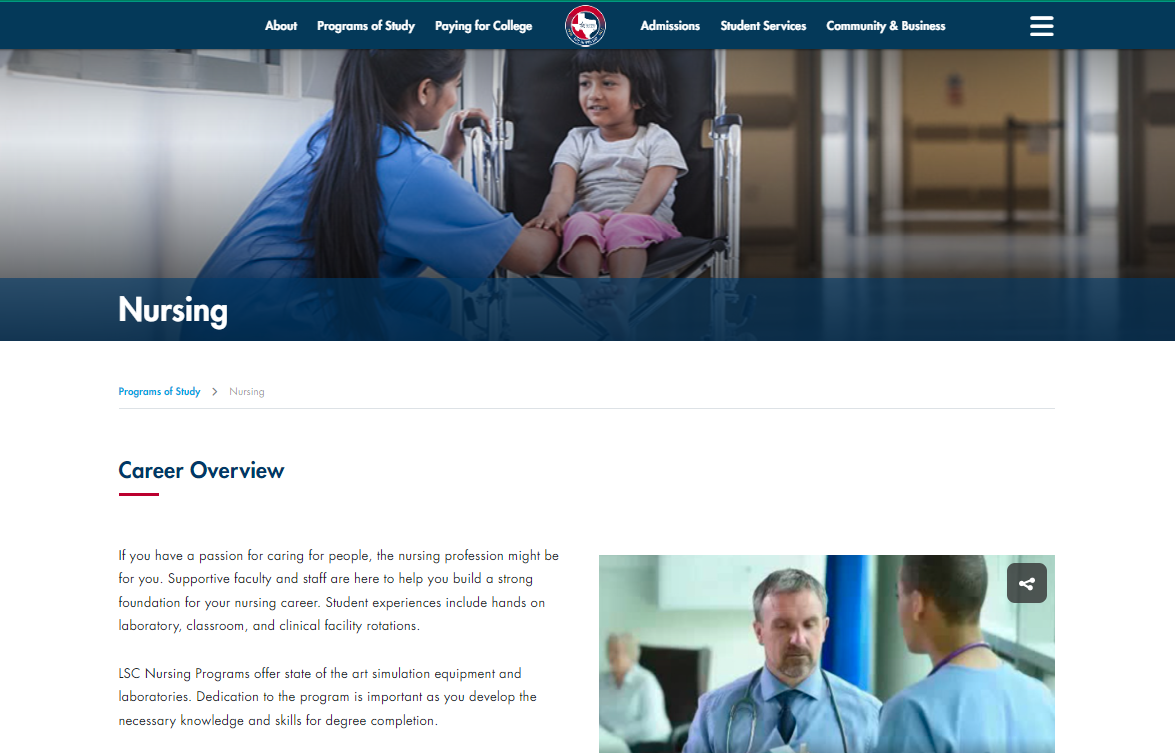 Nursing Department Homepage