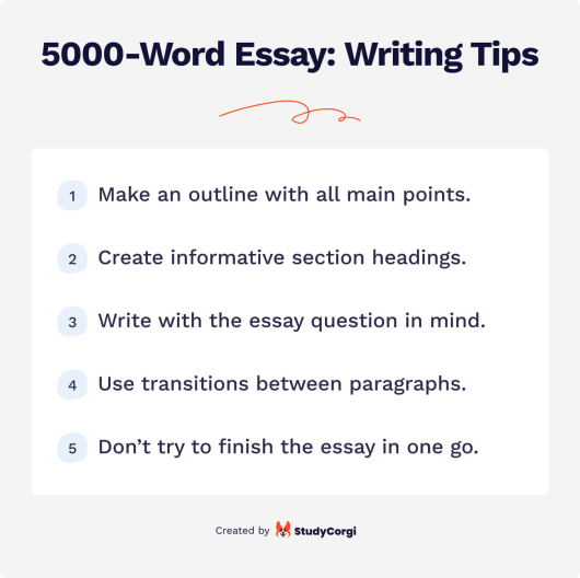 How to Write a 5000 Word Essay and How Many Pages Is It? [Tips ...