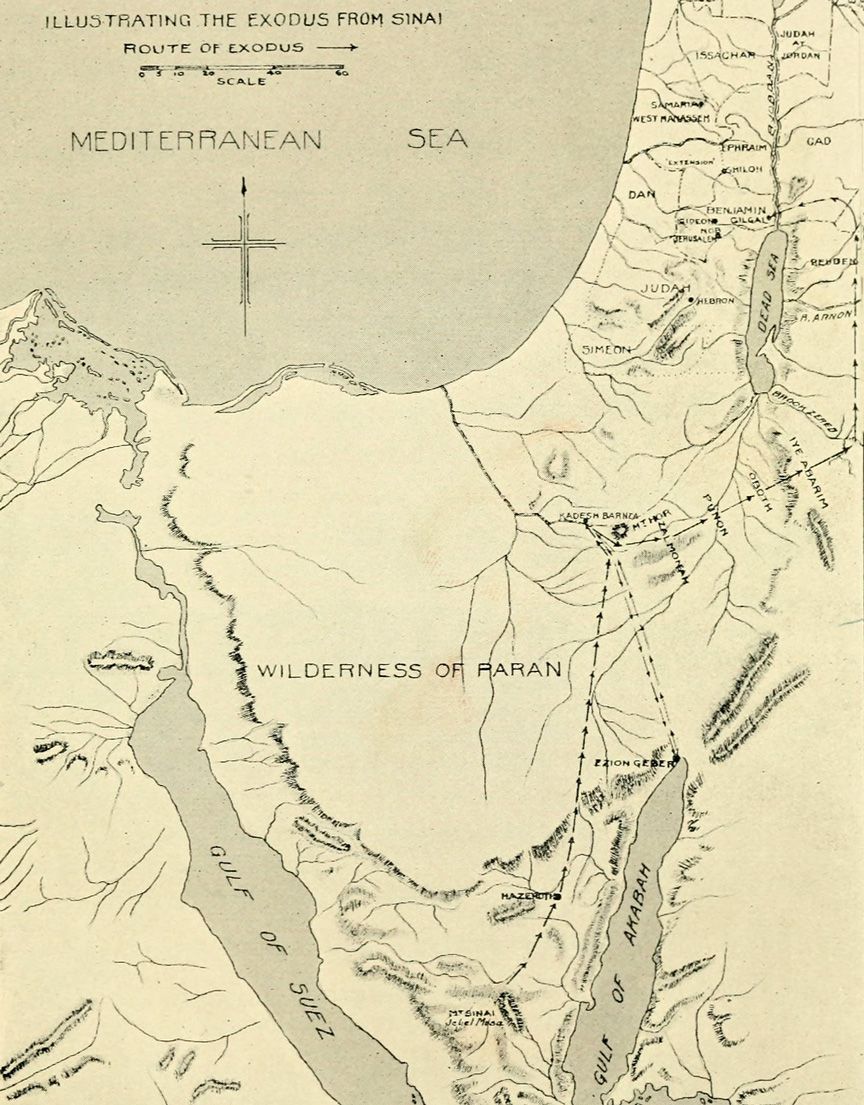Illustrating the exodus from Sinai