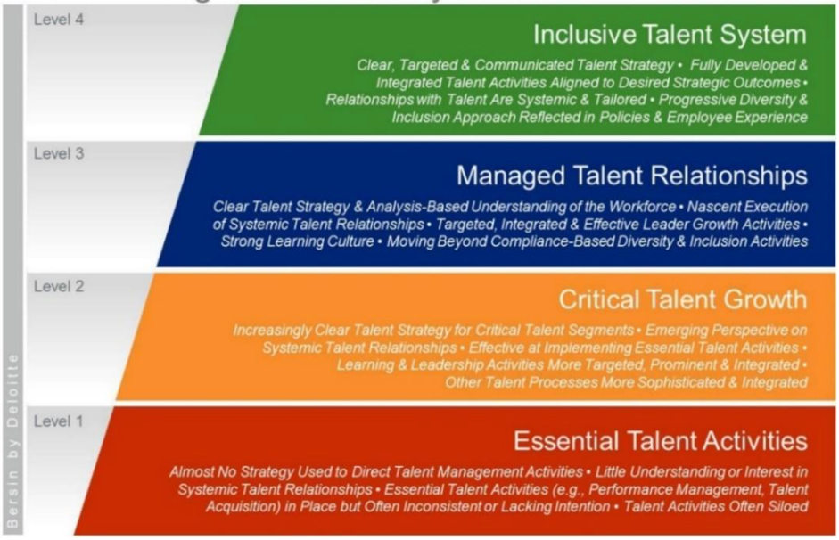 Maturity levels of an enterprise's HR system
