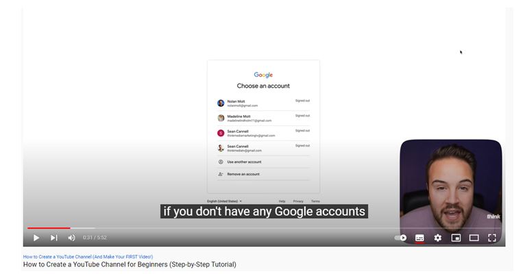 Think Media, How to Create a YouTube Channel for Beginners