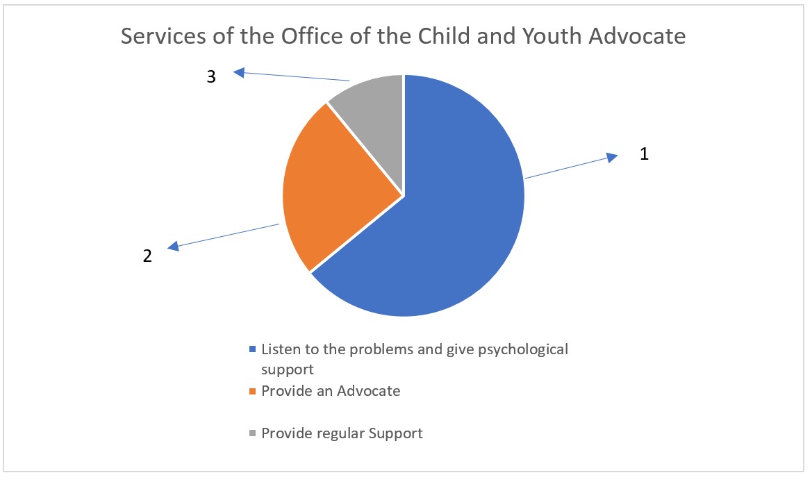 Services of the office of the child and youth advocate