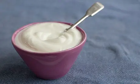 Photo of yogurt in a bowl