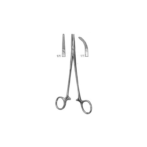 A picture showing a disassembled hemostat