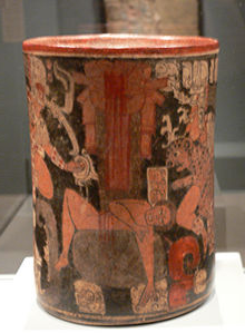 Maya's Vessel With A Scene Of Human Sacrifice