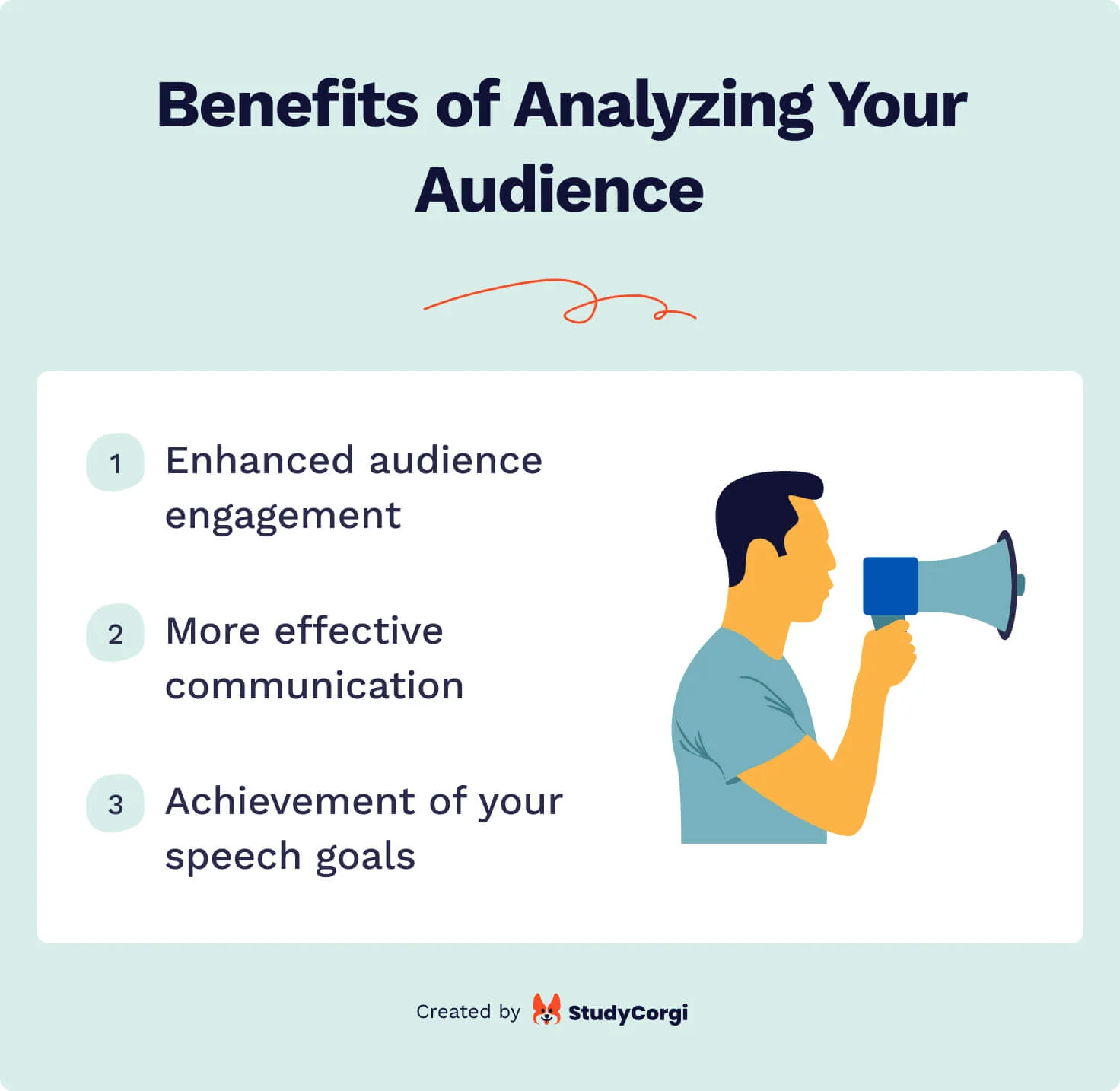 The picture enumerates the benefits of analyzing your speech audience.