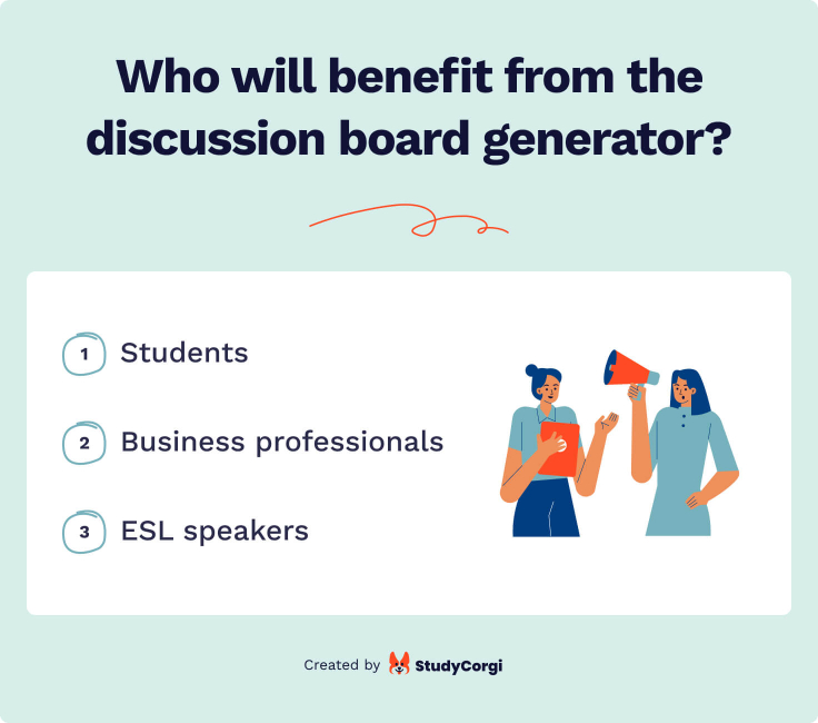 discussion board post generator
