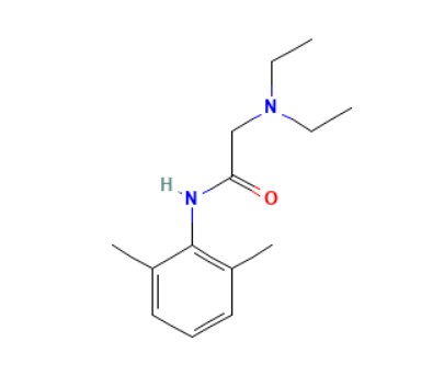 Lidocaine Structure