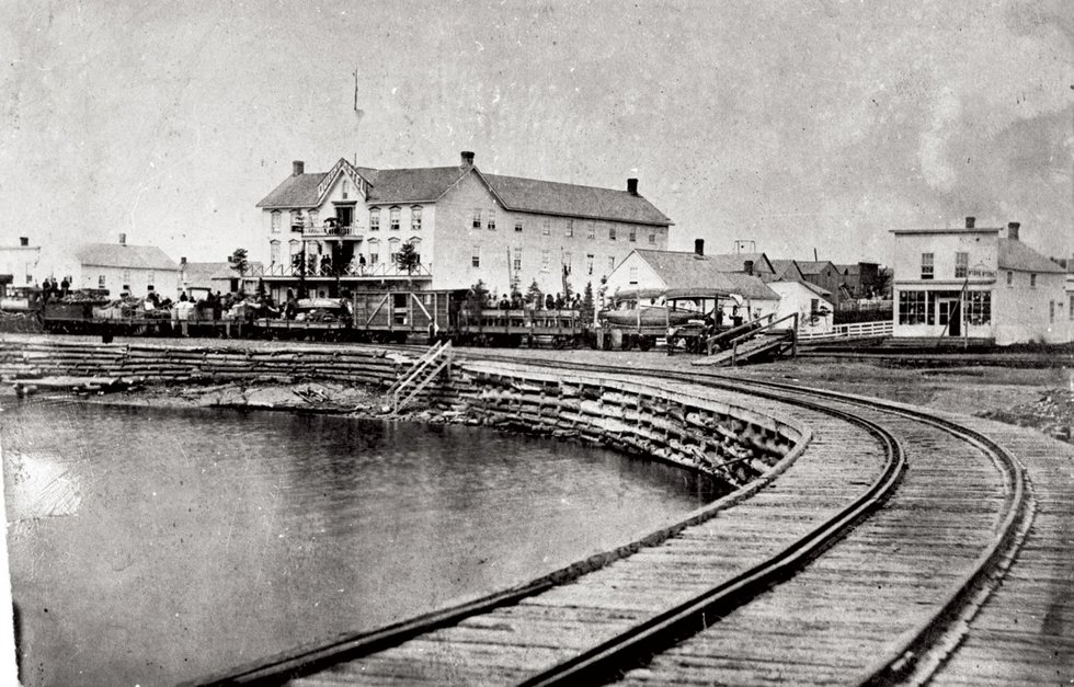 Lake Superior's Ontario shore in 1867