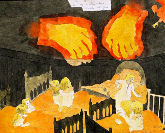 Hands of Fire (“Henry Darger – At McCalls Run”)