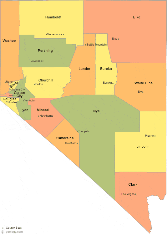 Nevada County Map