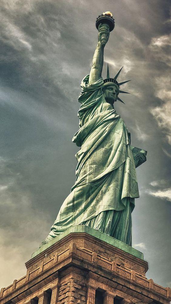 The Statue of Liberty.