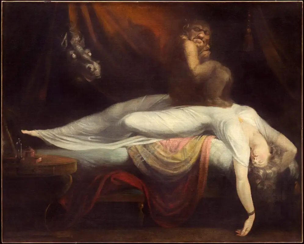 The Nightmare by Henry Fuseli c. 1790–91 variation