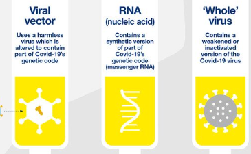 Different types of COVID-19 vaccine mechanisms