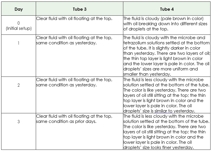 Tubes 3 and 4 Observations