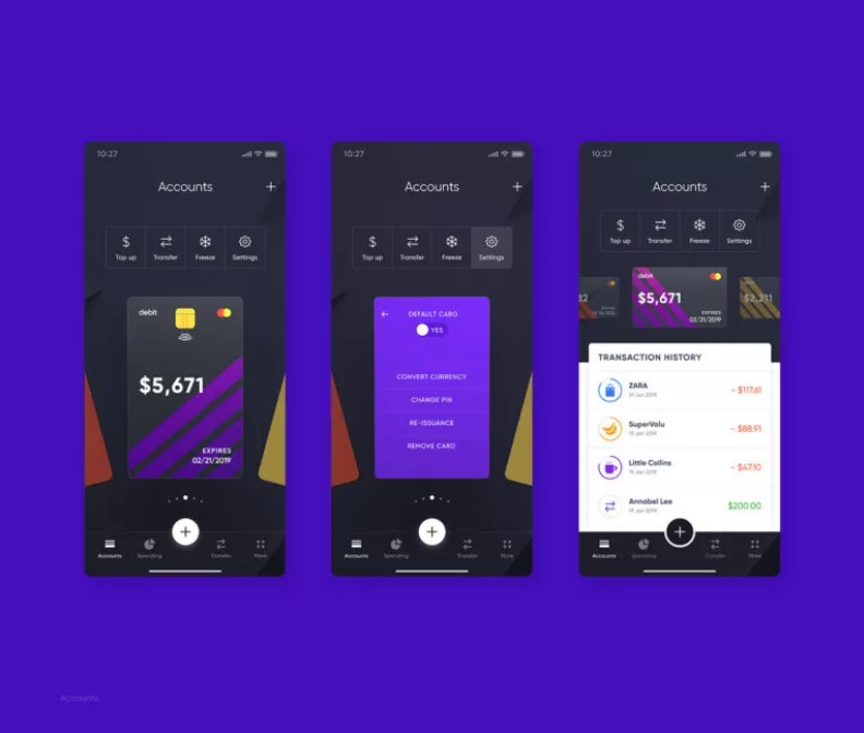 Cradle’s online banking app