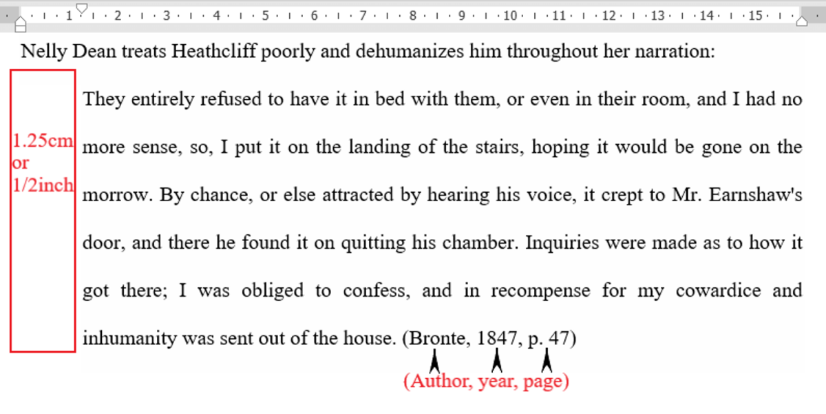 Samples of quoting (long quotes) APA 7.