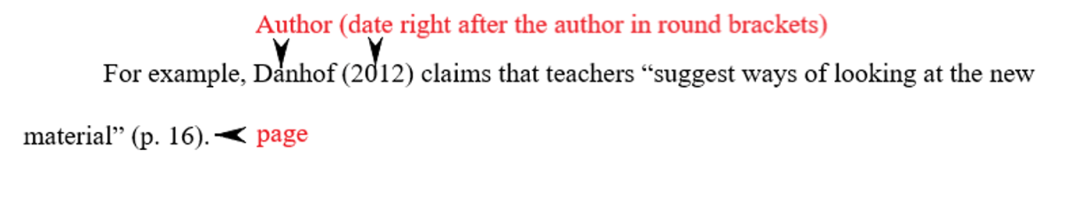 Samples of quoting (short quotes) APA 7.