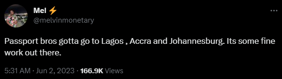 The image represents a screenshot of a tweet by a user