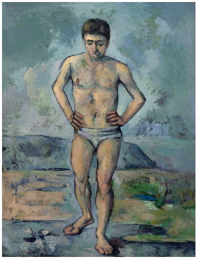Paul Cézanne. The Bather, 1885