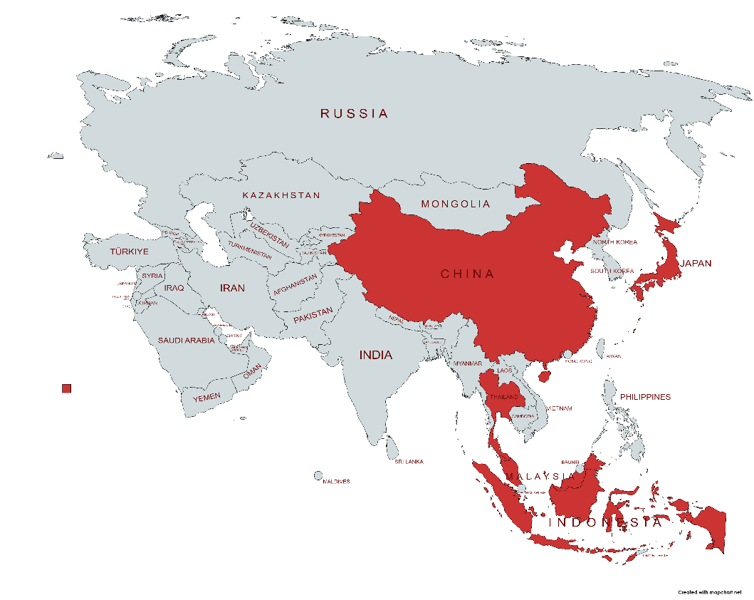East Asia Countries.