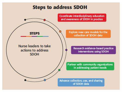 The Steps to Address SDOH.