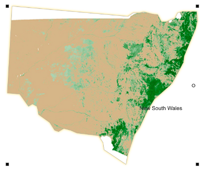 Abercrombie, NSW vegetation map.