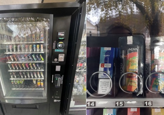 Cannabis Products Sold in a Vending Machine.