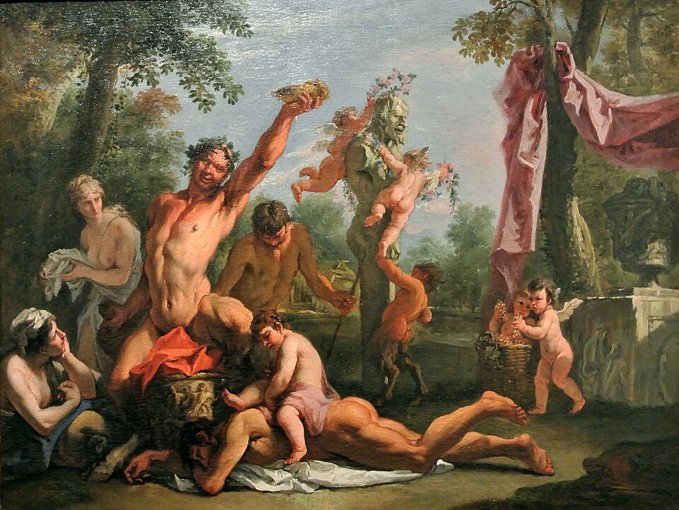 “A Bacchanal” by Sebastiano Ricci.