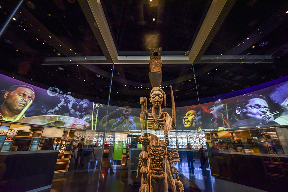 Exhibitions in the NMAAHC.
