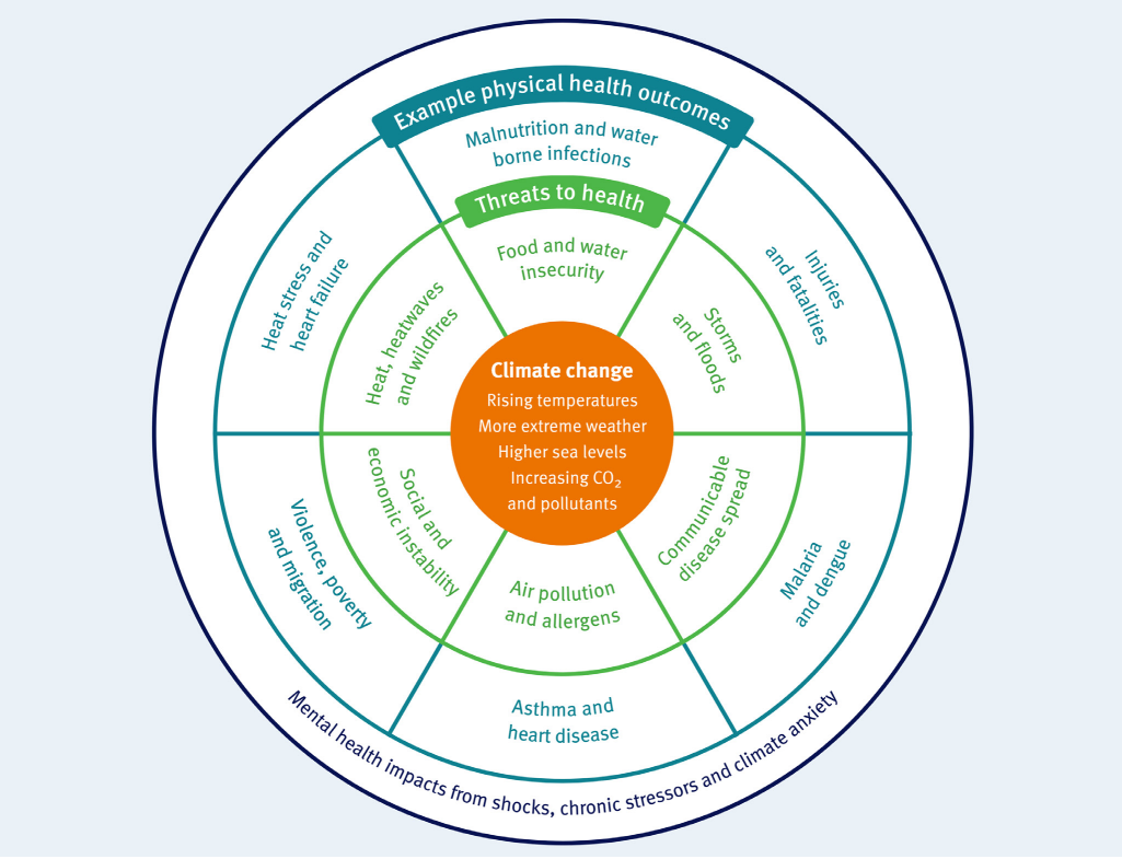 Climate change health threats.